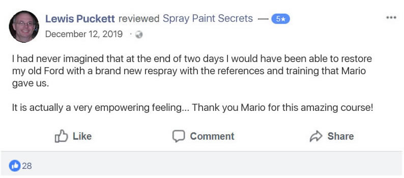 Spray Paint Secrets Customer Overview
